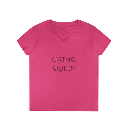 Ortho Queen V-Neck T-Shirt — Funny Ortho Tee