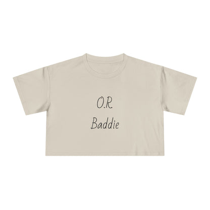 O.R. Baddie Women's Crop Tee — Surgical Nurse Crop Top