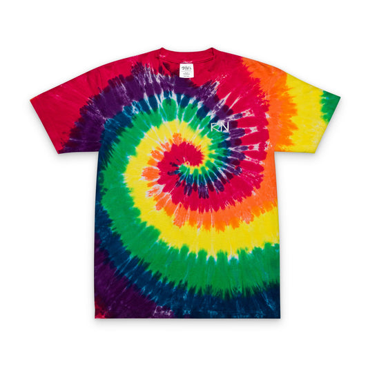 Embroidered "RN" Tie-Dye Oversized Tee