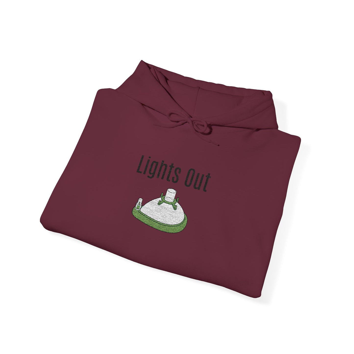 "Lights Out" Embroidered Anesthesia Hoodie