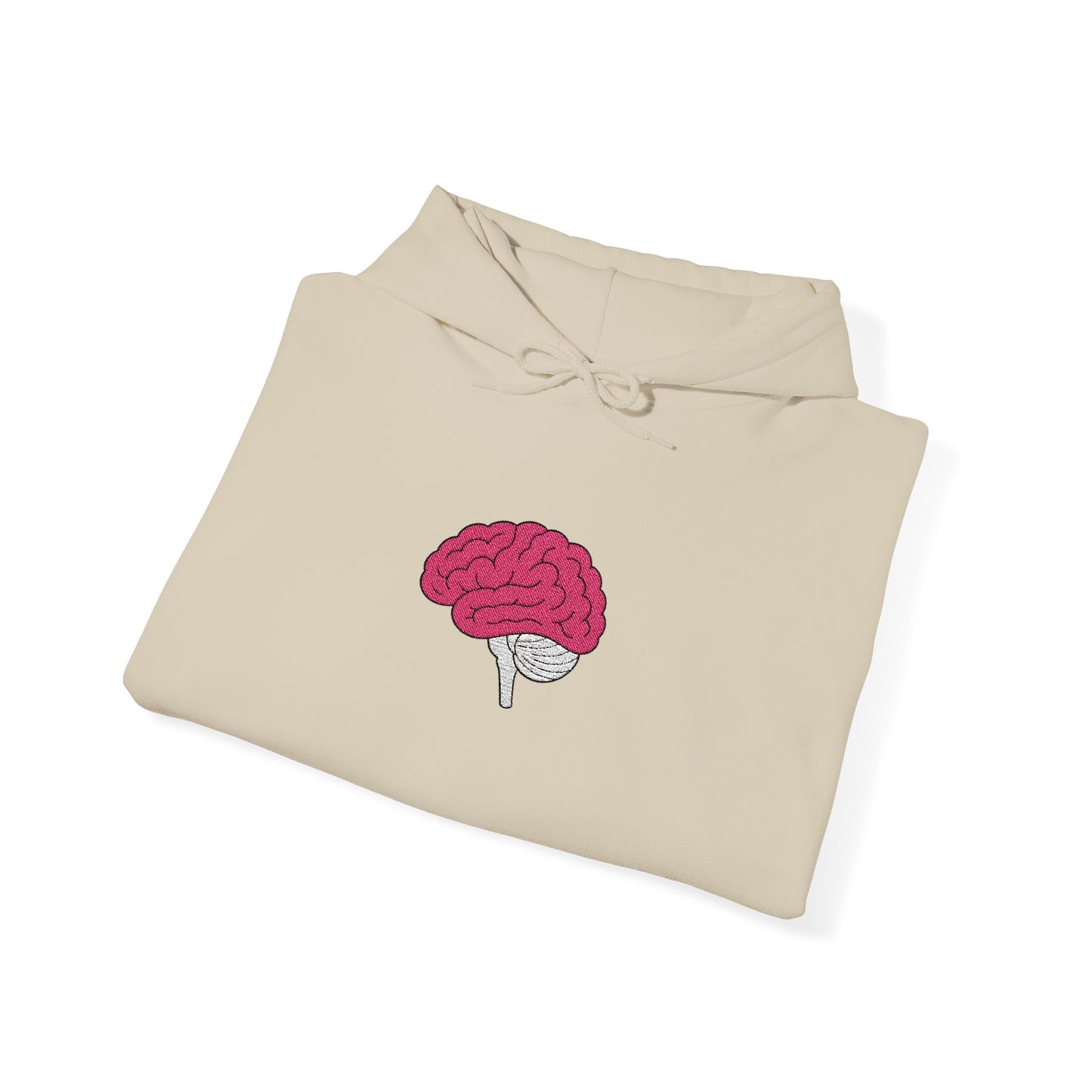 Anatomical Brain Embroidered Hoodie