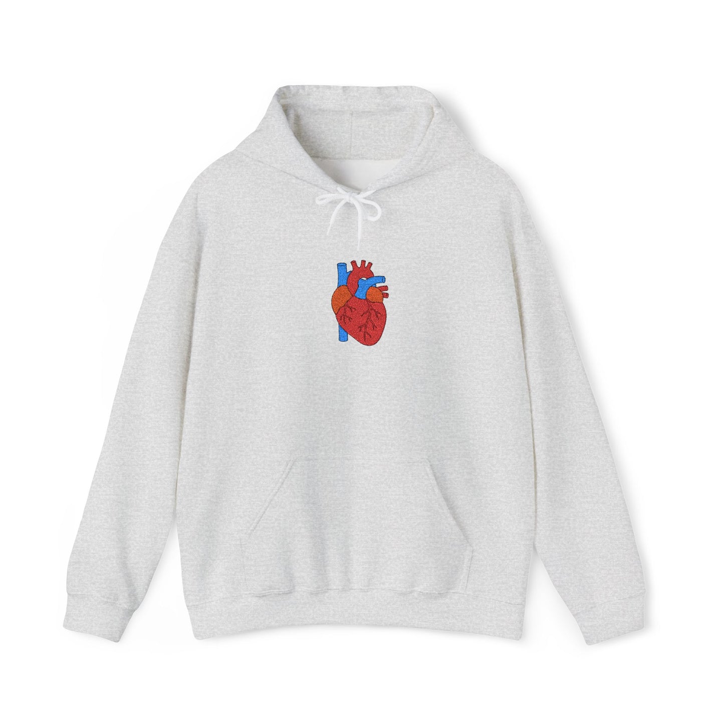 Embroidered Anatomical Heart Hoodie