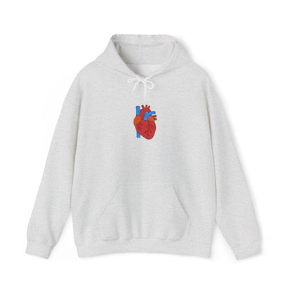 Embroidered Anatomical Heart Hoodie