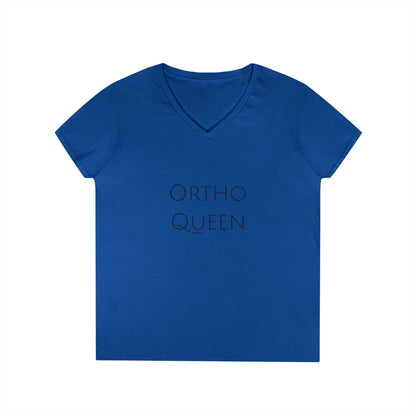 Ortho Queen V-Neck T-Shirt — Funny Ortho Tee