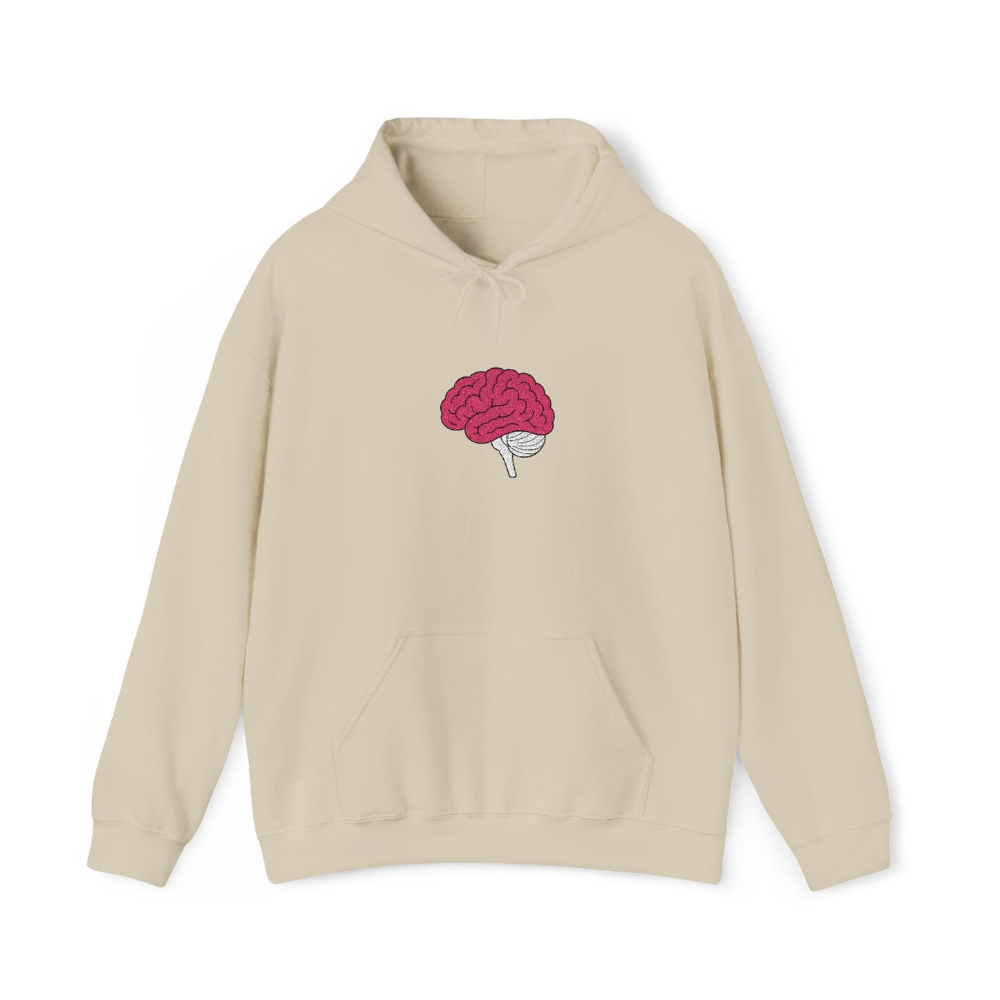 Anatomical Brain Embroidered Hoodie