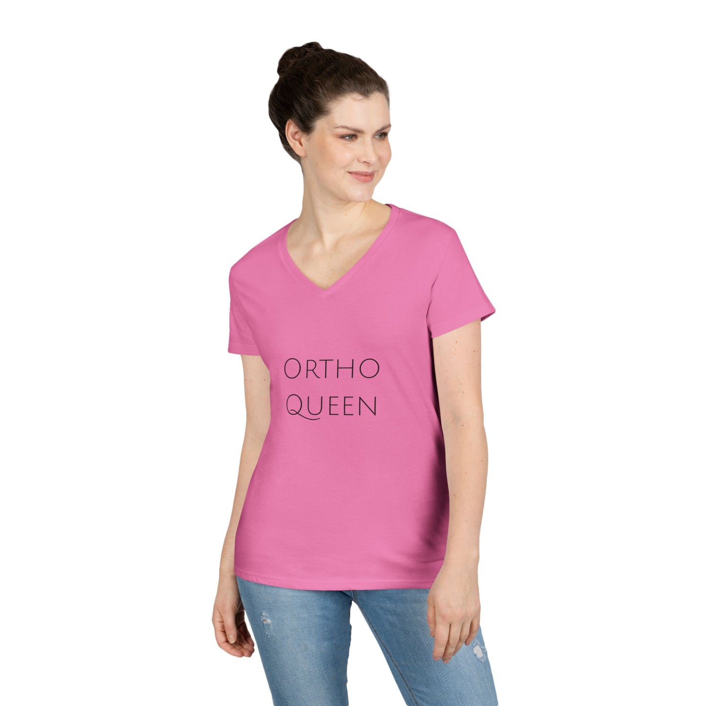 Ortho Queen V-Neck T-Shirt — Funny Ortho Tee