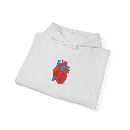 Embroidered Anatomical Heart Hoodie