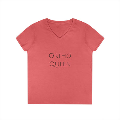 Ortho Queen V-Neck T-Shirt — Funny Ortho Tee