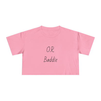 O.R. Baddie Women's Crop Tee — Surgical Nurse Crop Top
