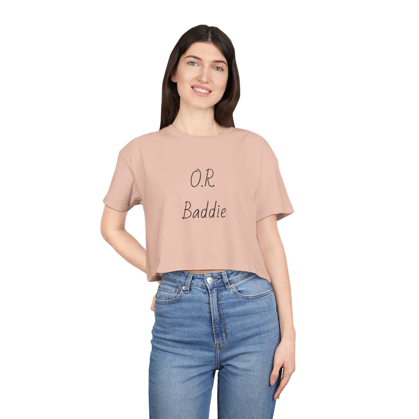O.R. Baddie Women's Crop Tee — Surgical Nurse Crop Top