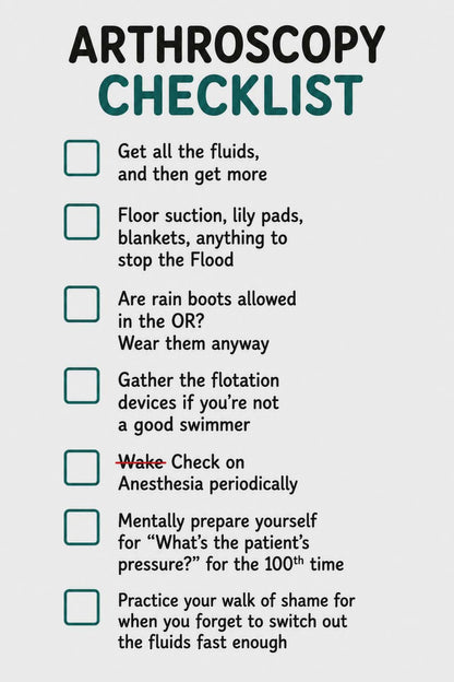 Arthroscopy Checklist Mug