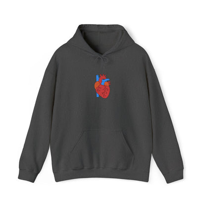 Embroidered Anatomical Heart Hoodie