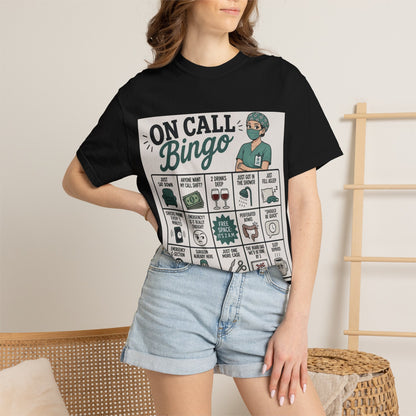 On Call Bingo T-shirt | Operating Room Humor Tee