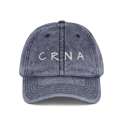 Embroidered "CRNA" Vintage Cap