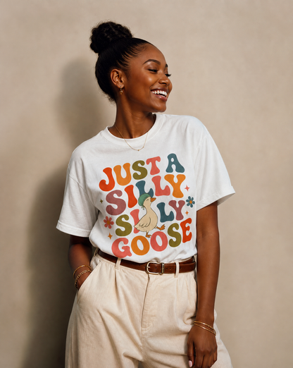 Silly Goose T-Shirt — Goose in Surgical Cap Tee