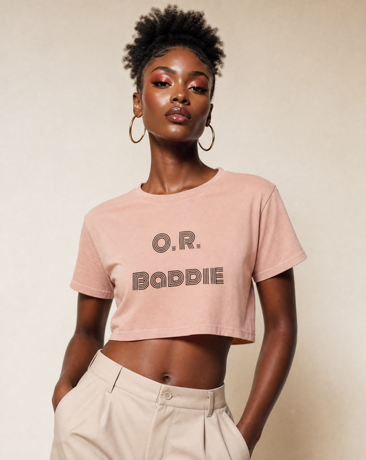 "O.R. Baddie" Women's Crop Tee