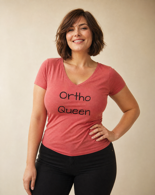 "Ortho Queen" V-Neck T-Shirt