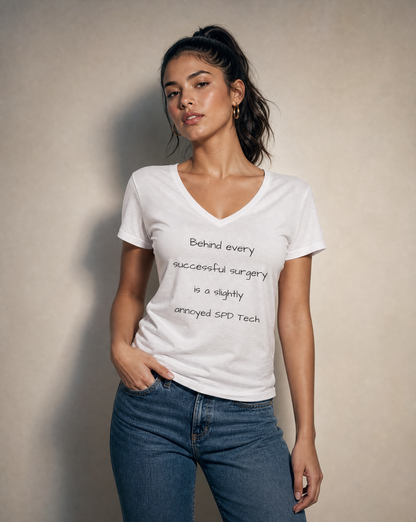 Funny SPD Tech V-Neck T-Shirt