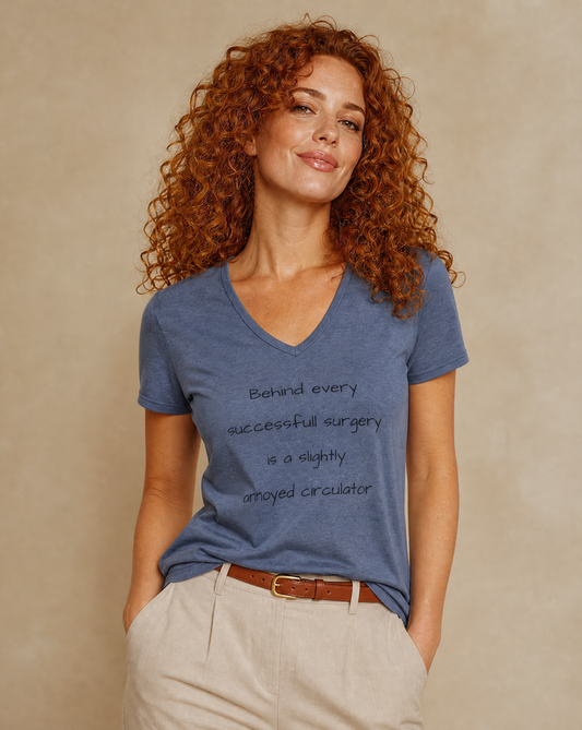 Funny Circulator V-Neck T-Shirt