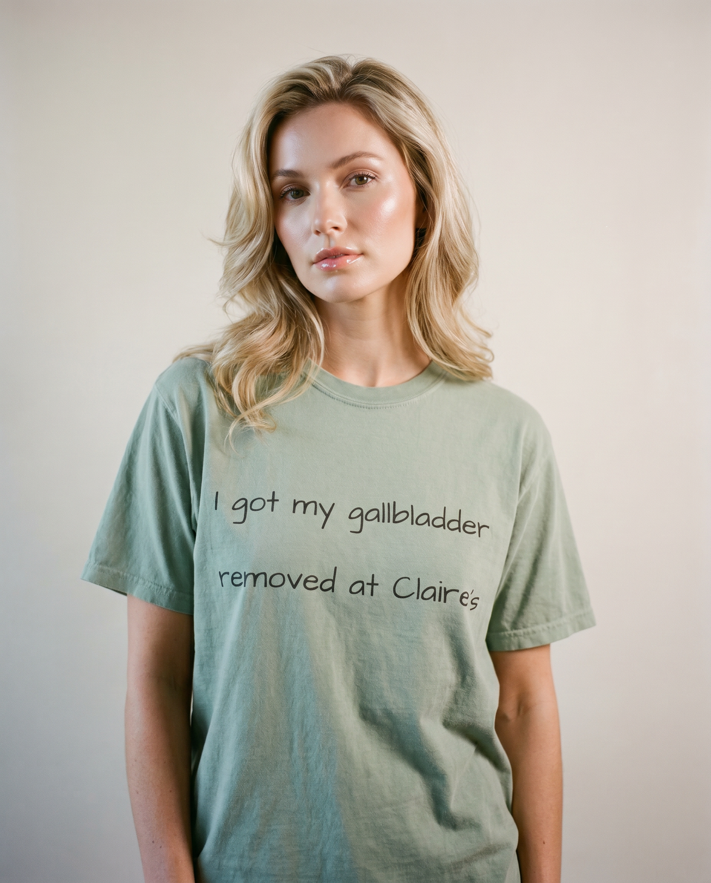 Surgery Recovery Tee — "I got my gallbladder removed at Claire’s"